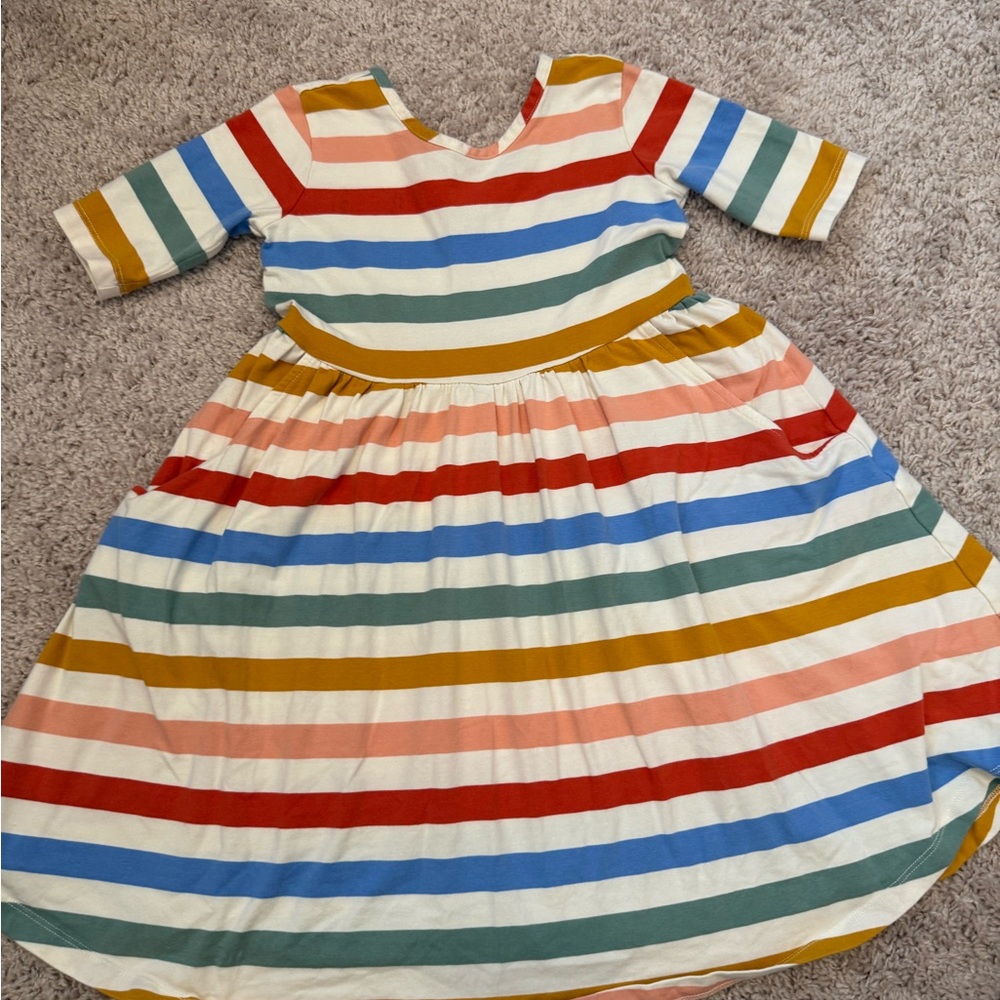 Hanna Andersson Multicolor Striped Dress